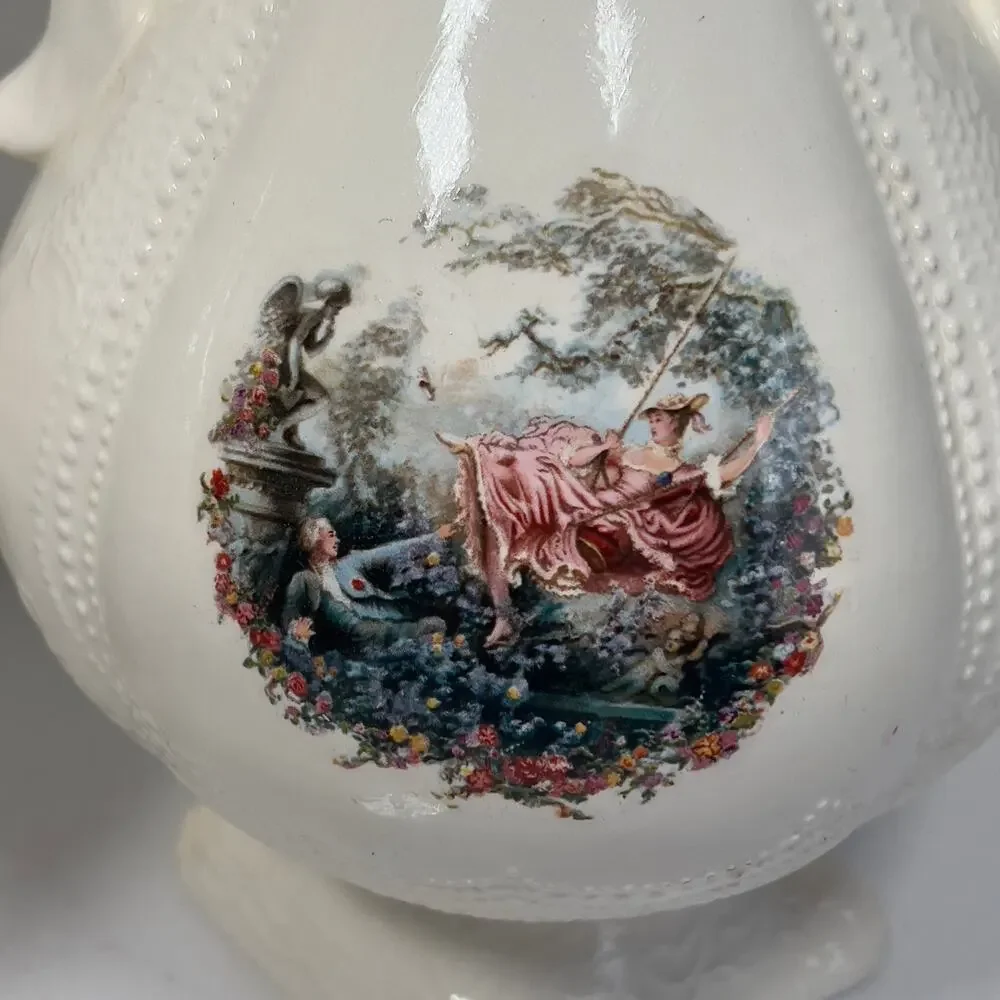 Victorian Courting Vases Pitchers Urn Goodsell Mold Co Ceramic Porcelain 134/135